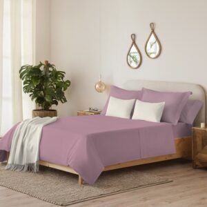 Juego de Sábanas Serena Liso Violeta