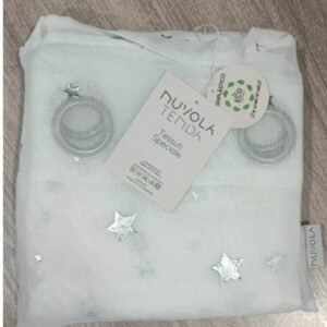 Visillo Confeccionado DS077 Estrellas Plateadas