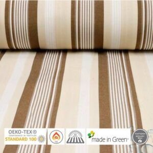 Lona Toldo Rayas Beige y Camel 411 Ancho 320cm
