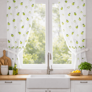 Visillo Cocina Multimanzanitas Verde