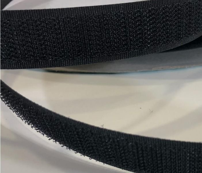 Cinta Velcro Cierre Mancho Negro 20 mm