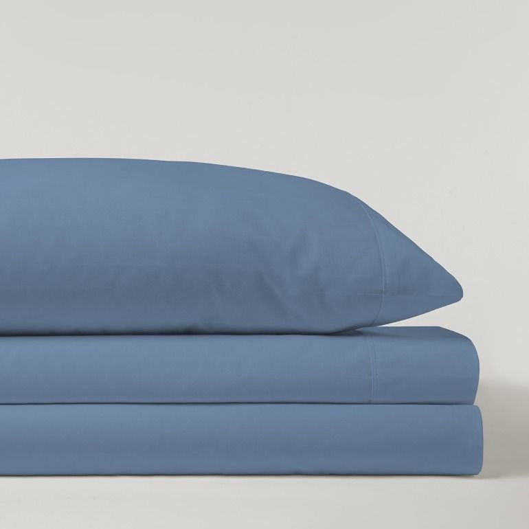 Juego de Sábanas Serena Liso Azul - Imagen 2