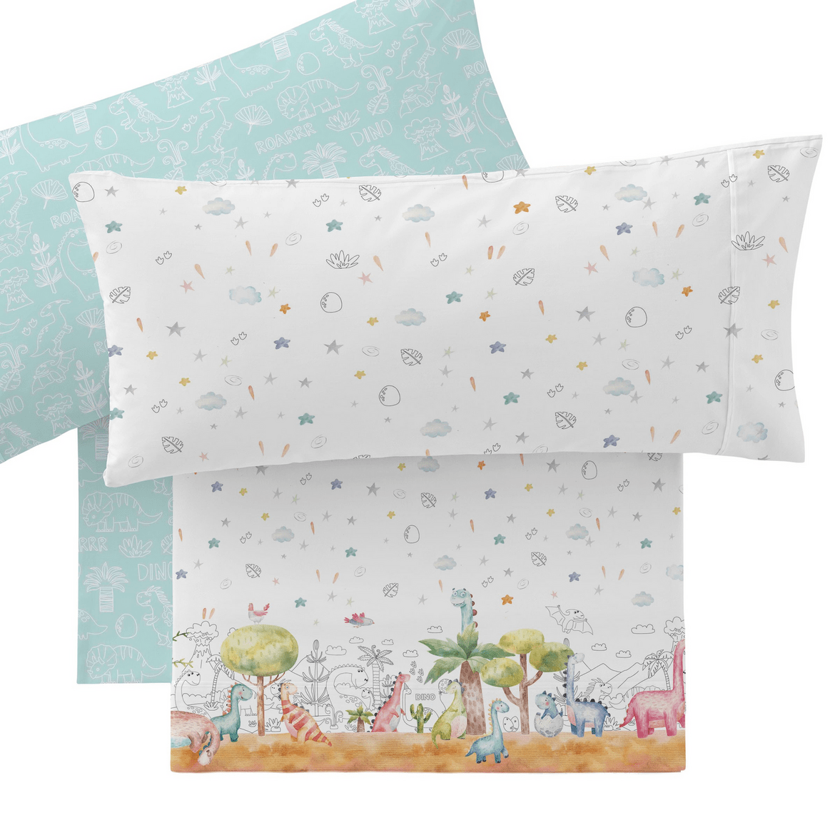 Juego de Sábanas Infantil Dinosaurios - Imagen 2
