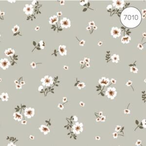 Popelín Algodón Flores Beige 7010