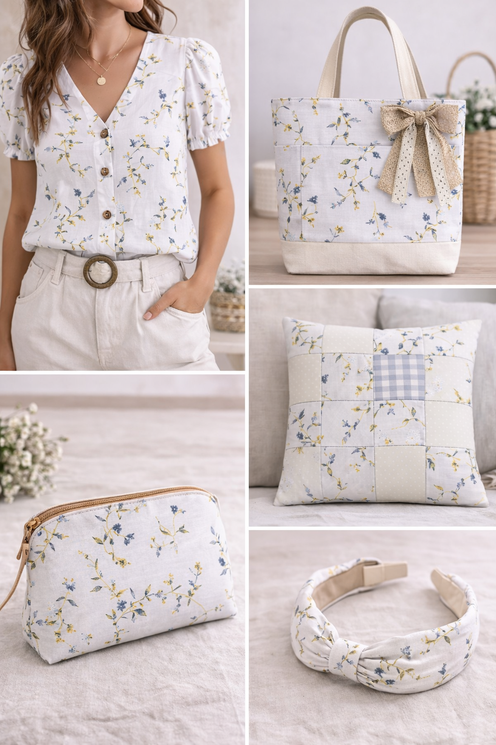 Popelín Algodón Satén Flores Rosa - Imagen 4