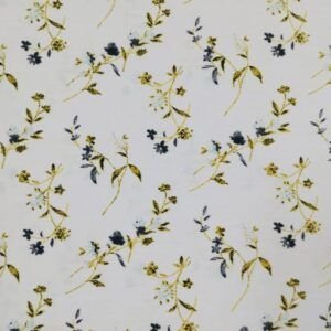 Popelín Algodón Satén Flores Rosa