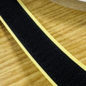 Cinta Velcro Adhesivo Mancho Negro 20 mm