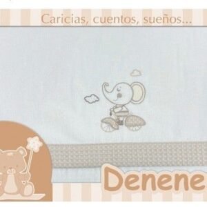 Juego Sábanas Bebé Coche-Cuco Elefante Beige
