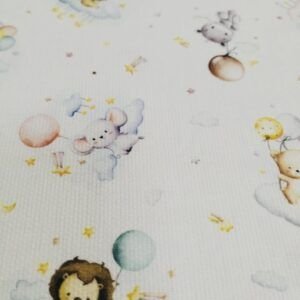 Piqué Algodón Modelo Animalitos y Globos 1718