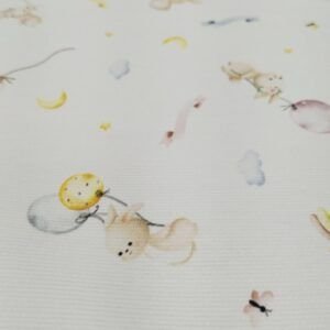 Piqué Algodón Modelo Conejito y Globos 1722