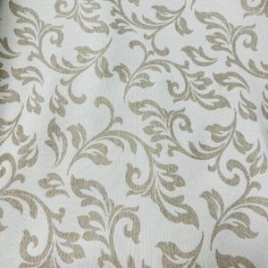 Tejido Jacquard Fergie Beige y Blanco