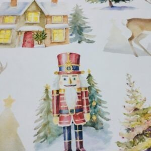 Tejido Sarga Navideño Antimanchas