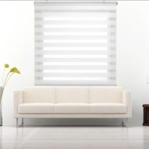 Estor Enrollable Noche y Día Venecia Crema 175cm