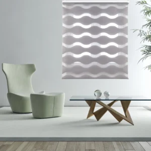 Estor Noche y Día Waves Gris 175cm