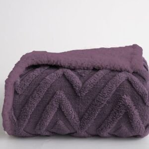 Manta Plaid Mirva Karamelo Malva