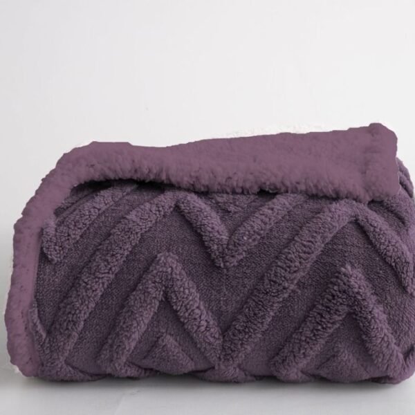 Manta Plaid Mirva Karamelo Malva