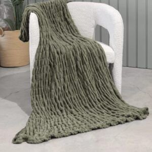 Manta Plaid Sofá Mok Verde