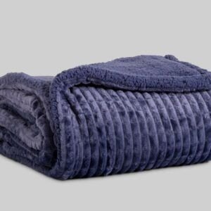 Manta Plaid Oslania Karamelo Azul