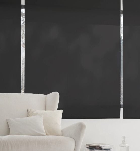 Estor Enrollable Liso Plain en 230cm Gris Antracita