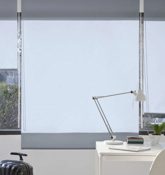 Estor Enrollable Liso Plain en 230cm Azul