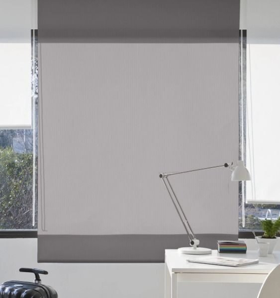 Estor Enrollable Liso Plain en 175cm Gris