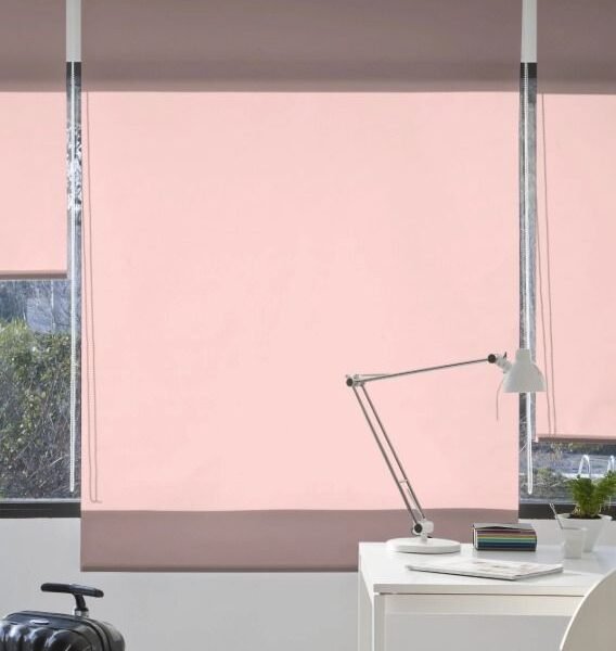 Estor Enrollable Liso Plain en 230cm Rosa