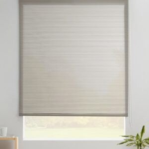 Estor Enrollable Liso Rejilla en 190cm Gris