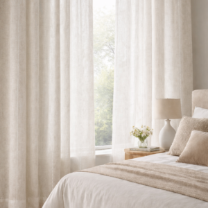 Visillo Nador Beige y Blanco