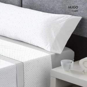 Juego de Sábanas Franela Hugo Gris