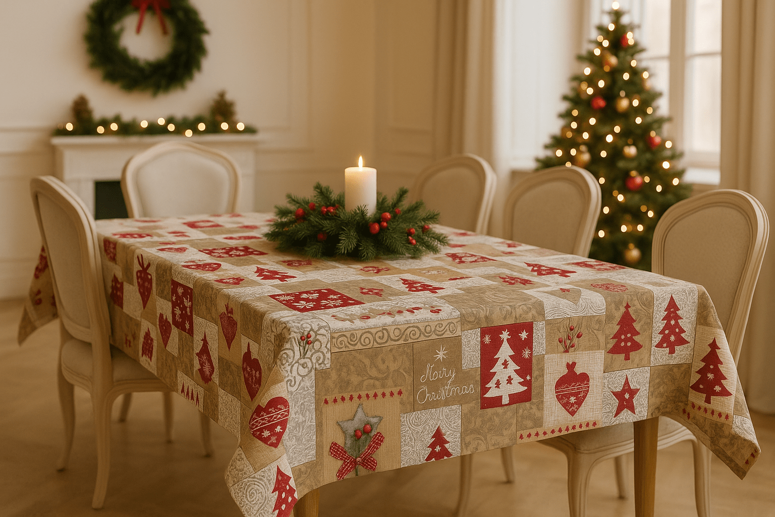 Loneta Navidad Patchwork - Imagen 3