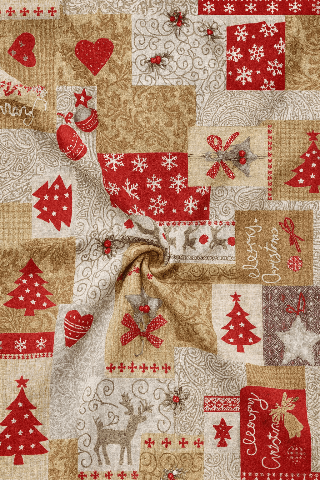 Loneta Navidad Patchwork - Imagen 2