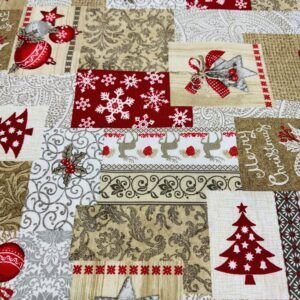 Loneta Navidad Patchwork