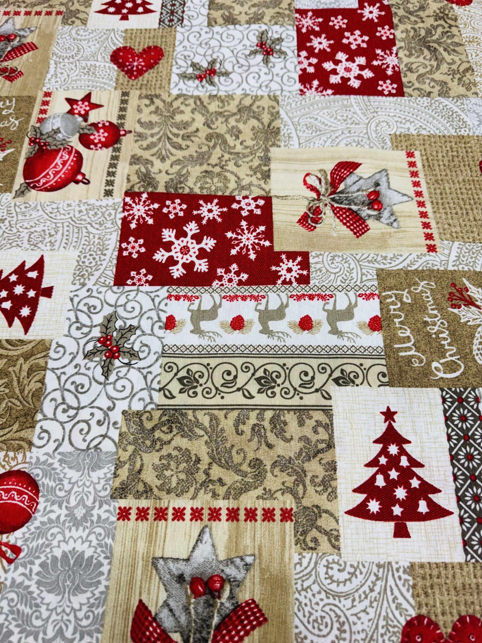 Loneta Navidad Patchwork