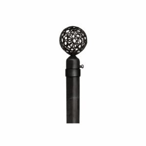 Barra Extensible Círculos Negro 120-210cm