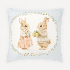 Cojín Conejos Regalos Navidad