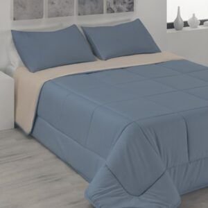 Edredón Nórdico Bicolor Beige y Azul