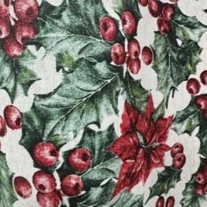 Mantel Resinado Navidad Frutos Beige