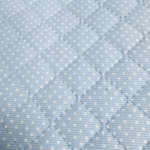 Pique Acolchado Topos Azul