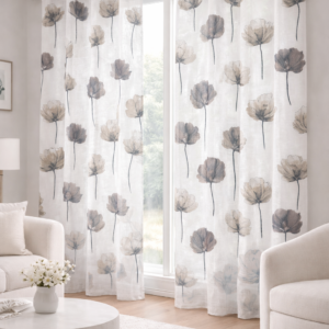 Cortina Confeccionada Dolly Gris