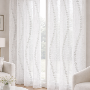 Cortina Confeccionada Modelo Lis Gris