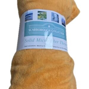 Manta Plaid Coralina Mostaza