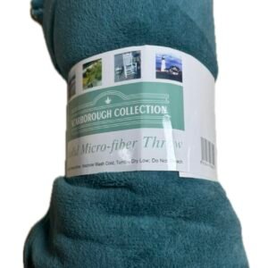 Manta Plaid Coralina Verde Azulado