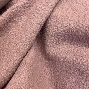 Tejido Curly Fleece Rosa Maquillaje