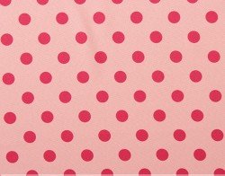 Tejido Strech Lunares Fucsia 1.5cm