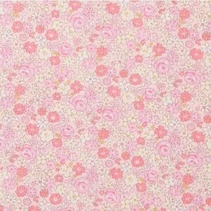 Tejido Algodón Flores Haru Pink