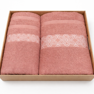 Juego de Toallas Jacquard Helga Coral