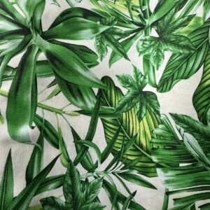 Loneta Hojas Verdes 3D