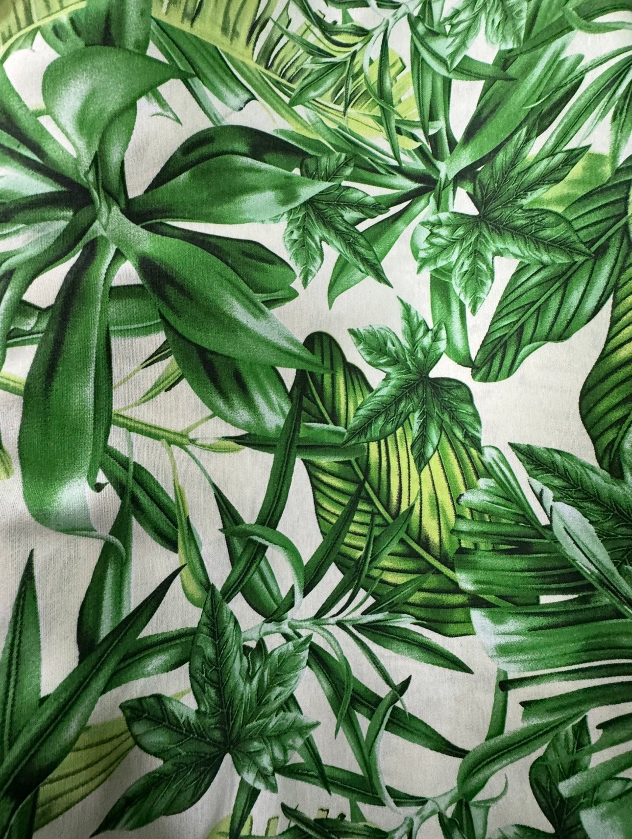 Loneta Hojas Verdes 3D