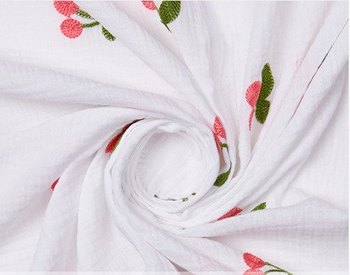 Tejido Bambula Algodón Cerezas - Imagen 3