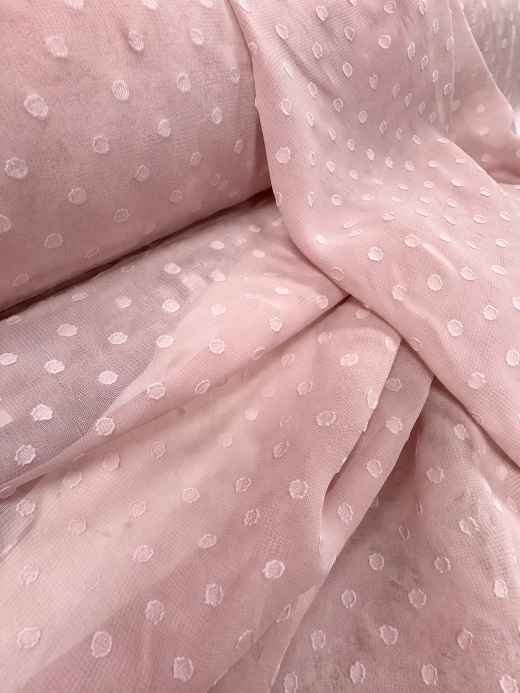 Gasa Plumeti Rosa Maquillaje